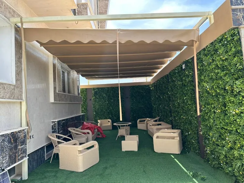 أفضل مظلات حدائق قماش بالجنوب واتصاميم مودرن وأسعار اقتصادية