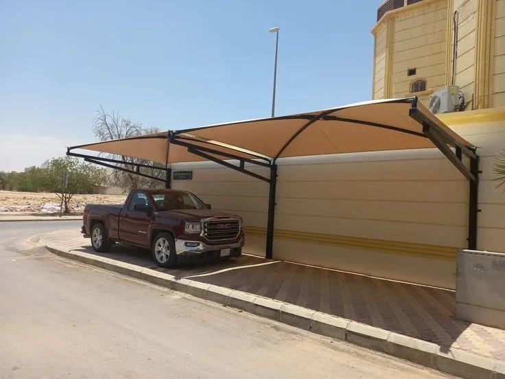 تركيب مظلات سيارات مقص ومظلات مداخل في الجنوب وأبها