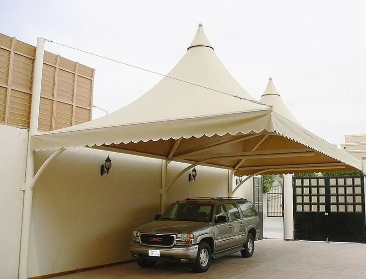 تركيب مظلات سيارات مقص ومظلات مداخل في الجنوب وأبها