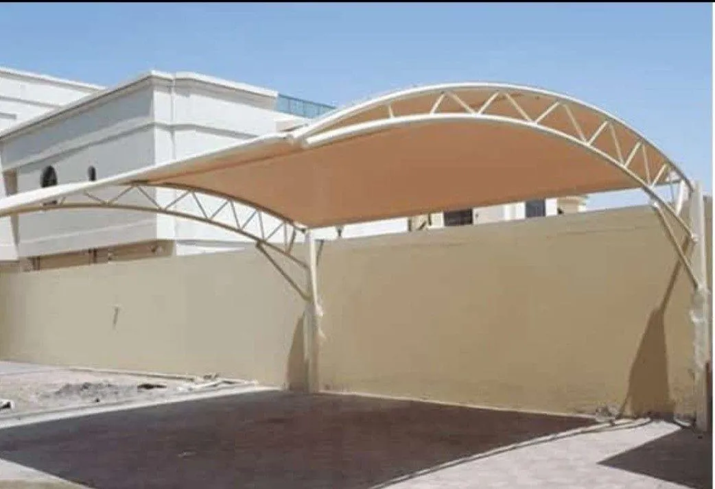 اشكال مظلات مواقف سيارات الحديثة في محايل عسير