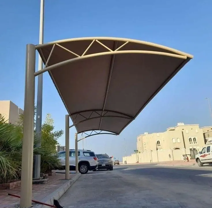 اشكال مظلات مواقف سيارات الحديثة في محايل عسير