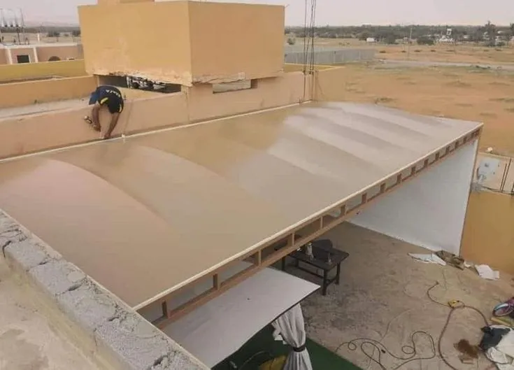 اشكال مظلات مواقف سيارات الحديثة في محايل عسير