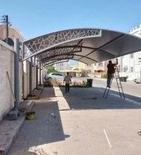 اشكال مظلات مواقف سيارات الحديثة في محايل عسير
