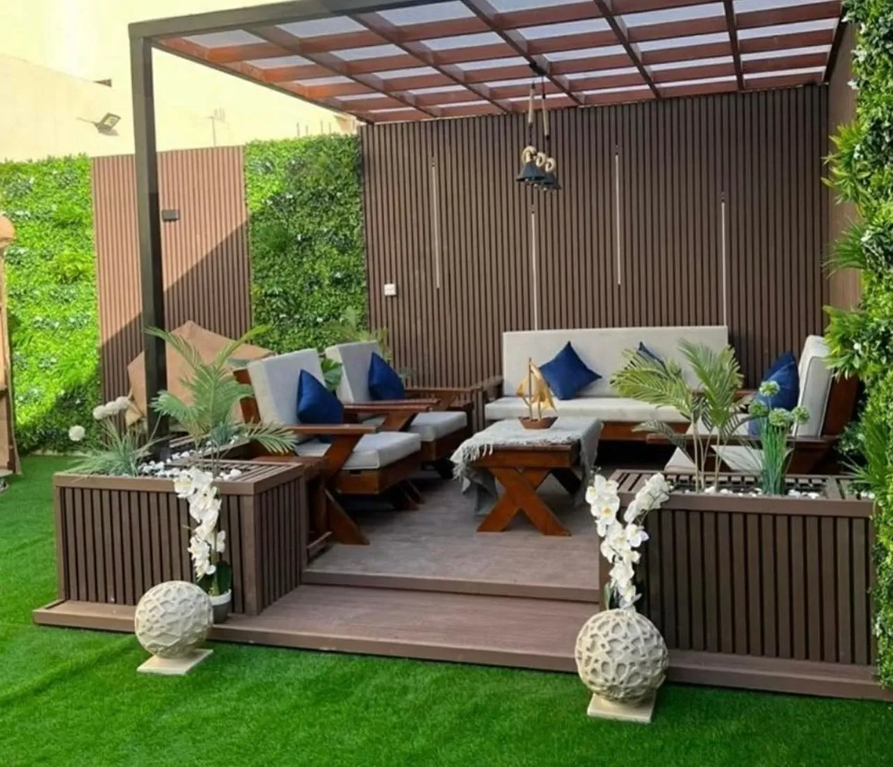 تصميم شلالات وجلسات لأحواش فلل ومنازل أبها والجنوب 