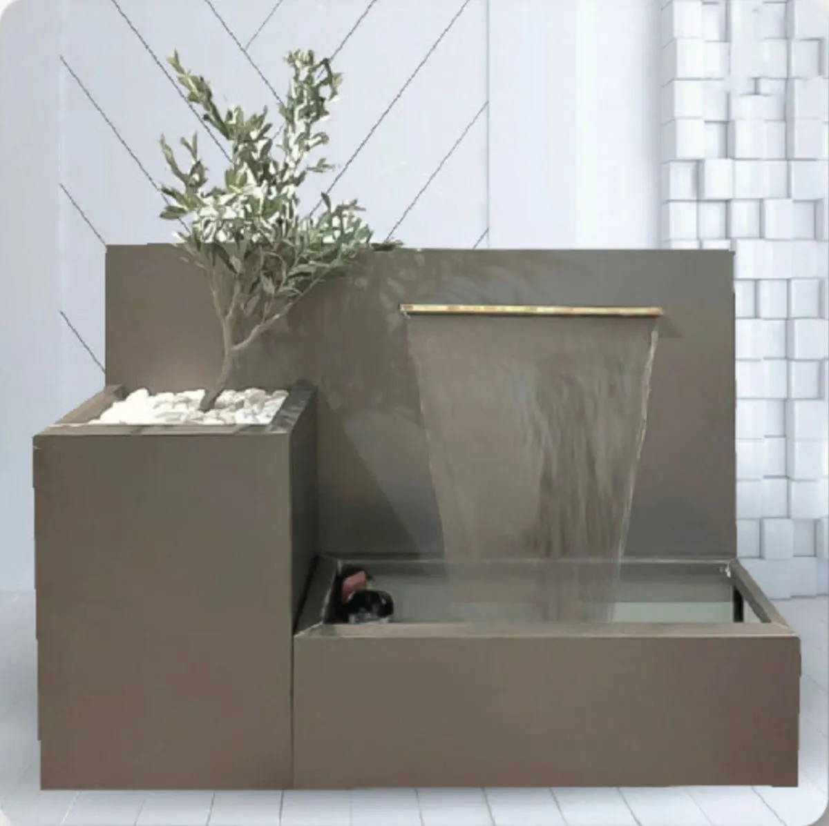 تصميم شلالات وجلسات لأحواش فلل ومنازل أبها والجنوب 