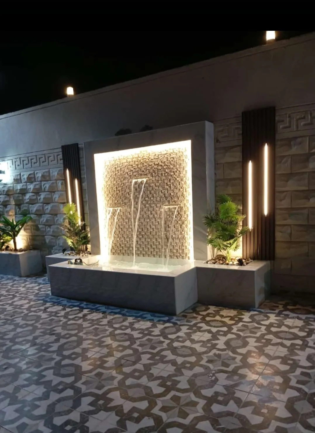 تصميم شلالات وجلسات لأحواش فلل ومنازل أبها والجنوب 