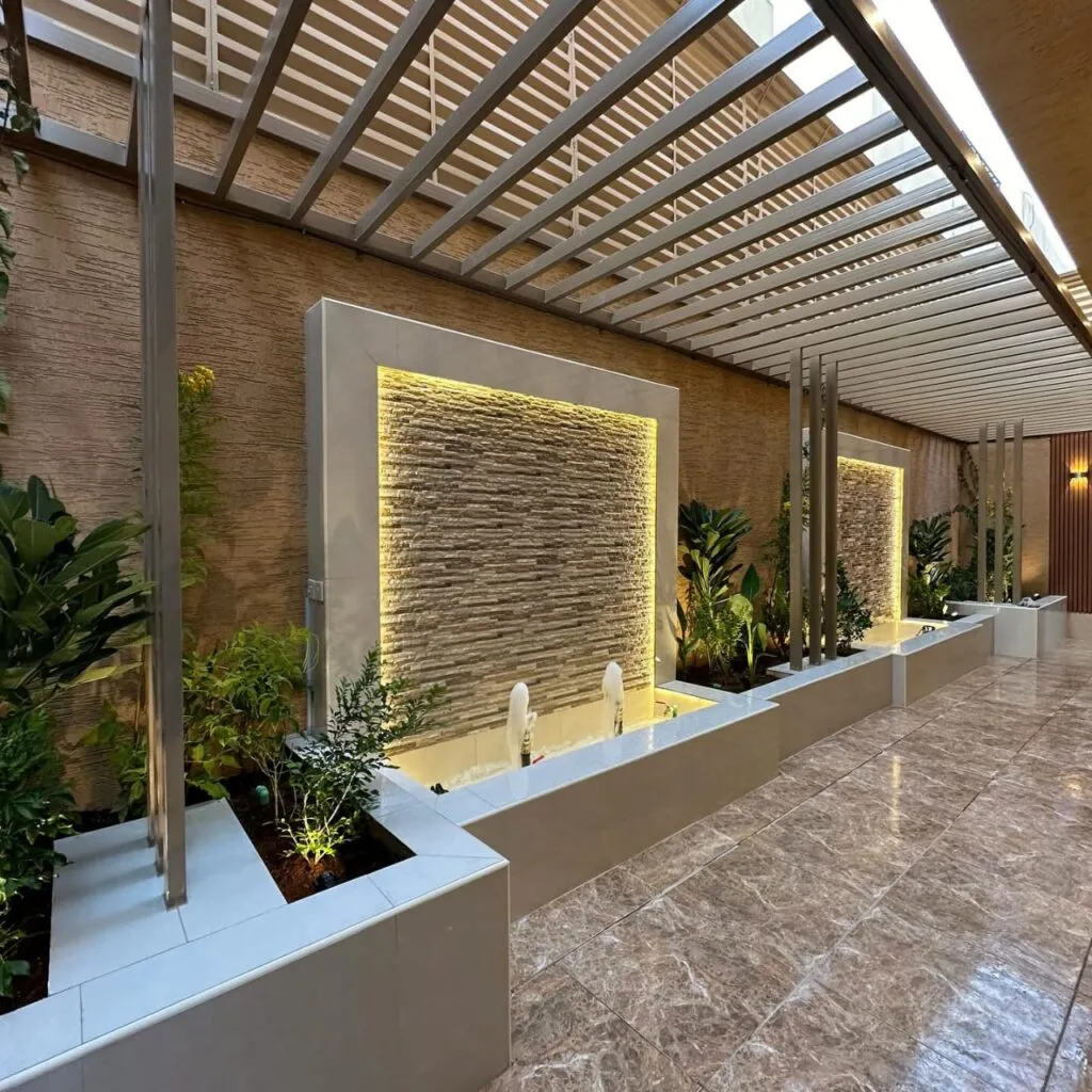 تصميم شلالات وجلسات لأحواش فلل ومنازل أبها والجنوب 