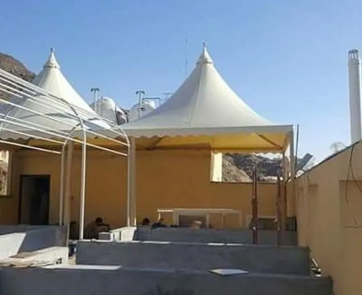 افضل تركيب مظلات هرمية حديثة لعام 2026في أبها 