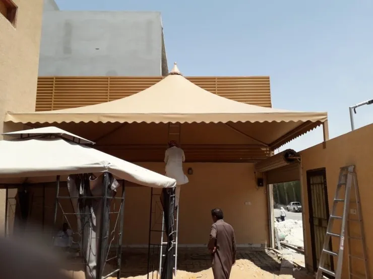 افضل تركيب مظلات هرمية حديثة لعام 2026في أبها 