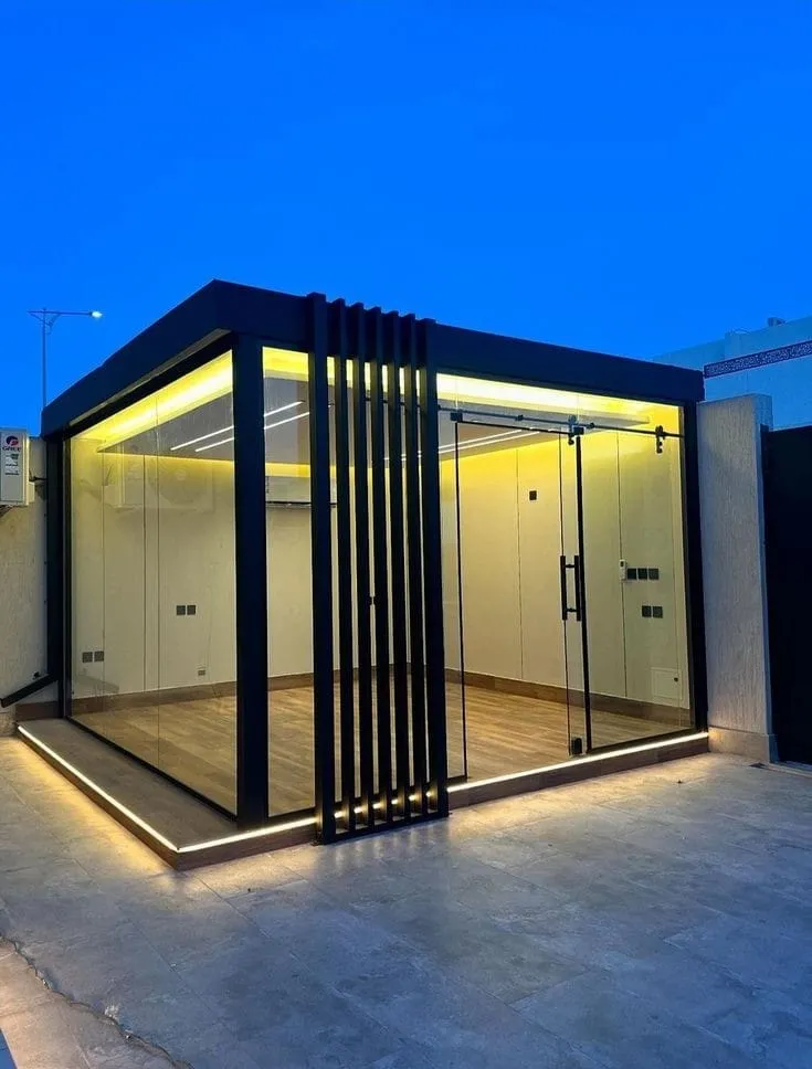 افضل تركيب مجالس زجاجية جاهزة ومظلات سيارات بالجنوب 