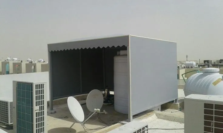 مظلات سحب يدوي ومظلات خزانات بالجنوب :حلول تظليل عملية 