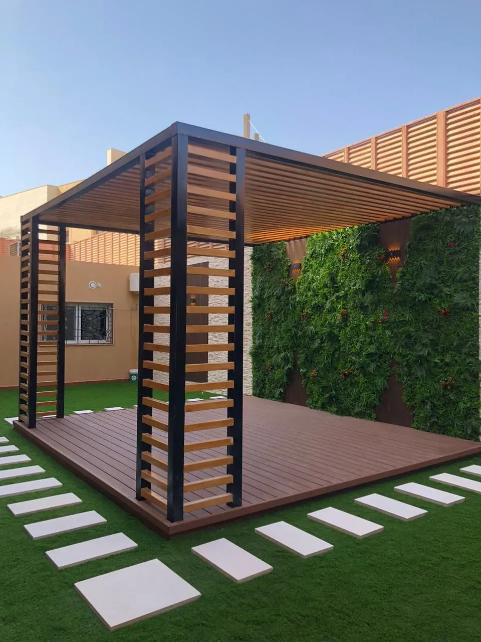 تكلفة تركيب برجولة أحواش بمساحة 20متر تقريبا في عسير