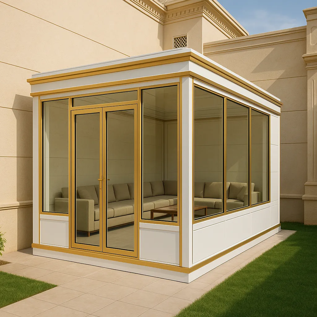 تركيب غرف ساندوتش بانل زجاجيةجاهزة بالجنوب للمخازن والمنازل