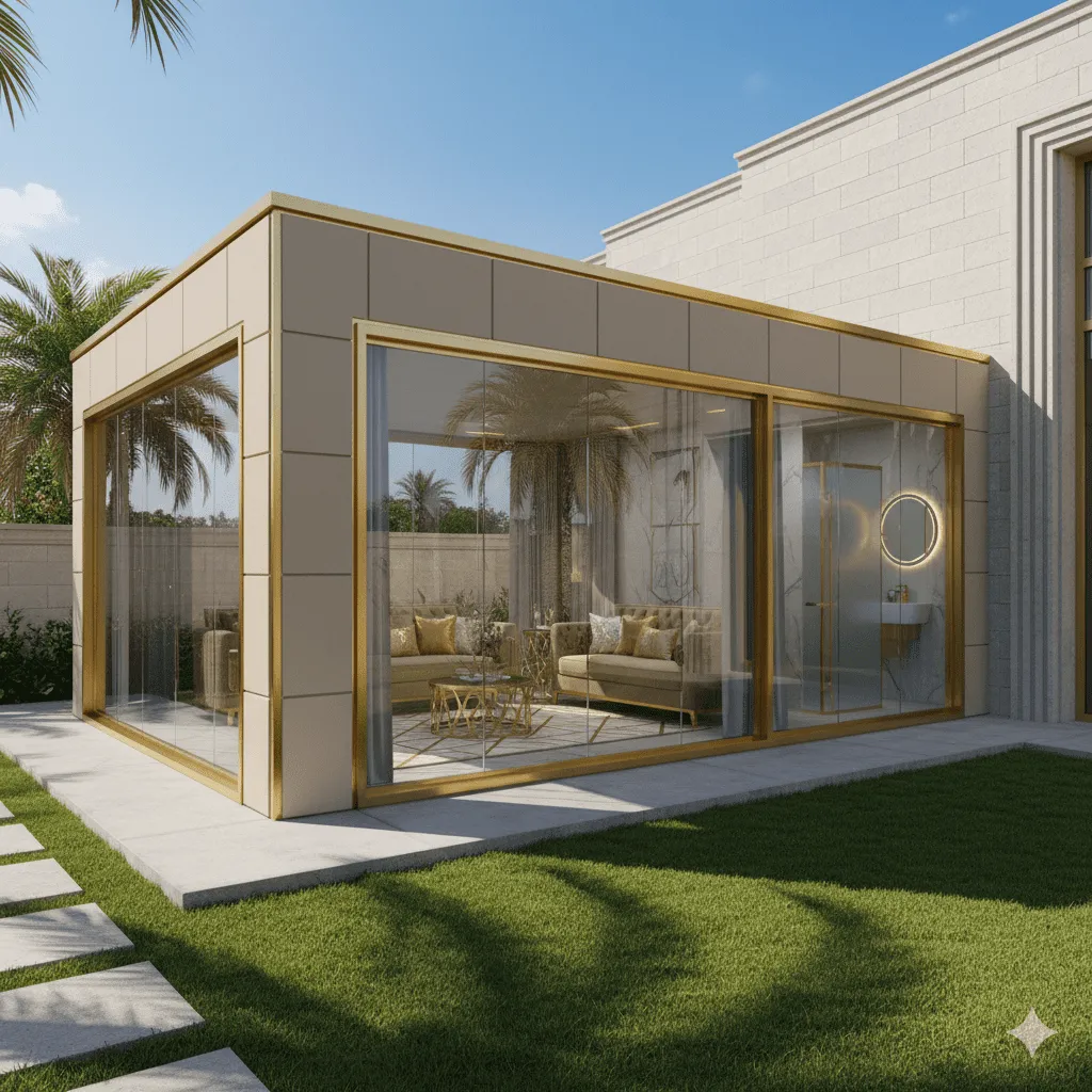 تركيب غرف ساندوتش بانل زجاجيةجاهزة بالجنوب للمخازن والمنازل