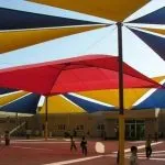 مظلات تغطية ساحات المدارس في عسير 