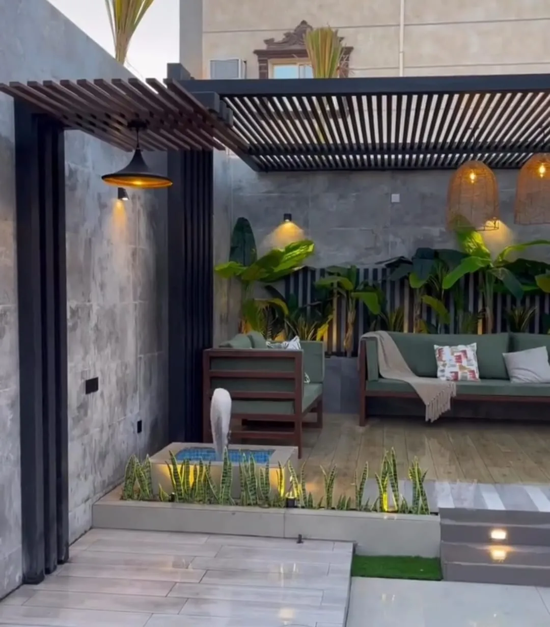 جلسات شتويه وبرجولات واحواض كلاسيكيه في عسير وأبها