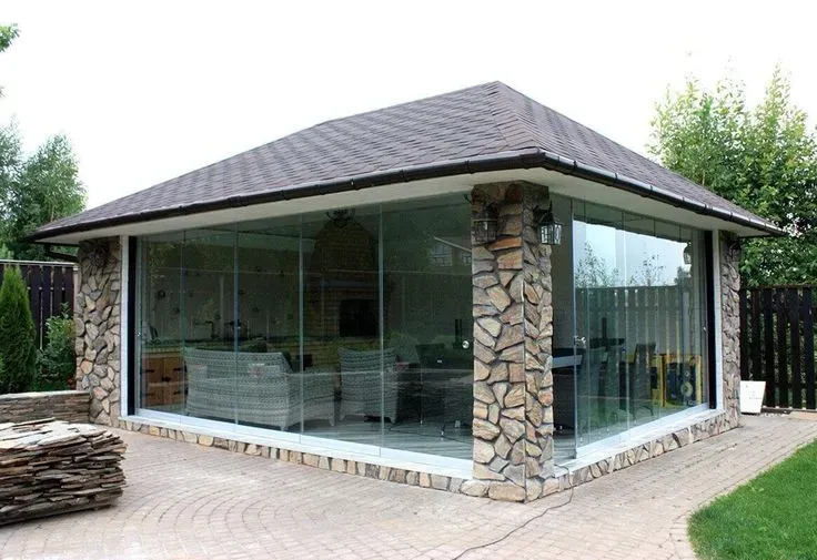 ارخص مقاول بناء مجلس خارجي في نجران وعسيربالحوش انيق زجاجي 