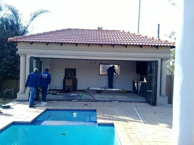 ارخص مقاول بناء مجلس خارجي في نجران وعسيربالحوش انيق زجاجي 