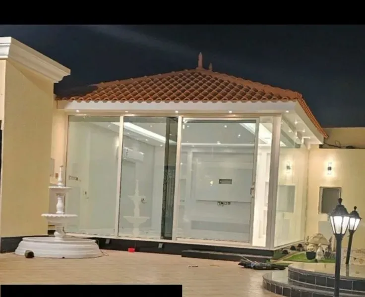 ارخص مقاول بناء مجلس خارجي في نجران وعسيربالحوش انيق زجاجي 