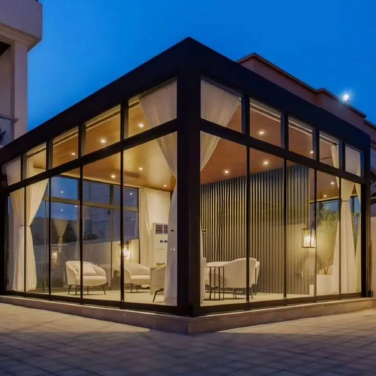 ملاحق خارجية| تركيب ملاحق ساندوتش بانل | ملاحق زجاجية فخمة 