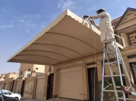 تركيب مظلات مداخل للمدارس والمنازل في الجنوب: حماية، فخامة