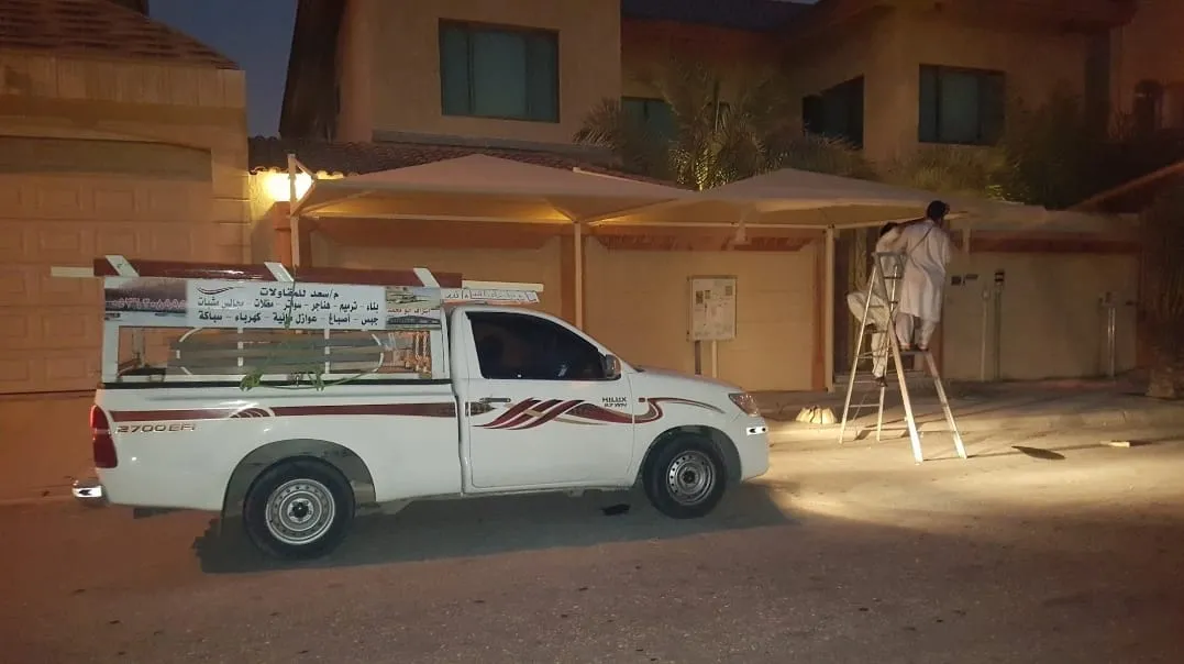 مظلات حدائق للمنزل في نجران بأشكال وصور مظلات حدائق خارجية 