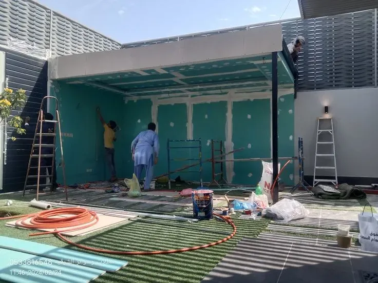 مقاول بناء ملاحق اسمنت بورد وجي آر سي في خميس مشيط2026