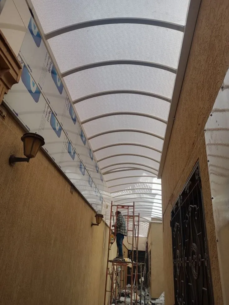 أفضل أنواع مظلات أحواش ومواقف سيارات في الجنوب وابهاء