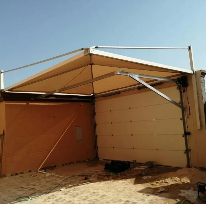 اصلاح مظلات كراج مقوسة بتثبيت آمن في الجنوب وابهاء 