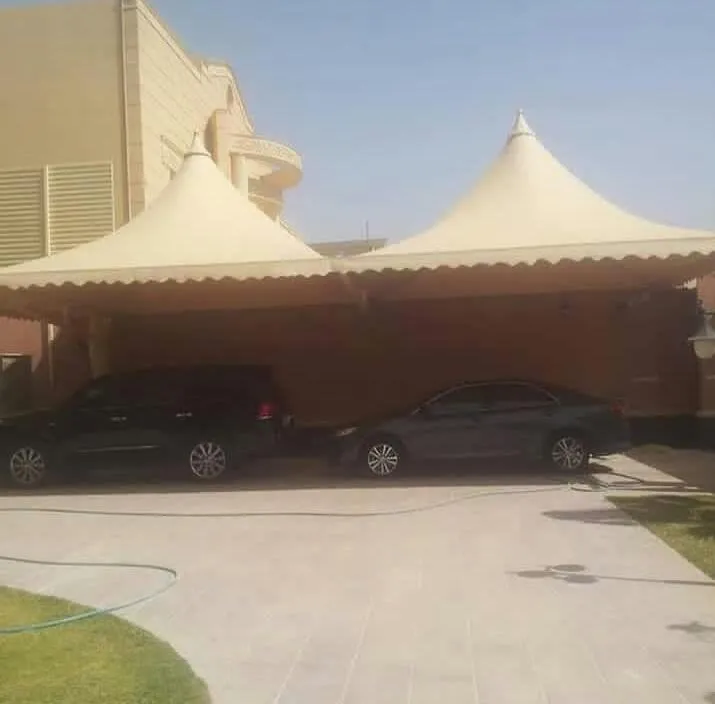 اصلاح مظلات كراج مقوسة بتثبيت آمن في الجنوب وابهاء 