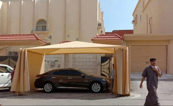 أنواع مظلات سيارات خارجية في الجنوب:لتركيب مظلات البوثلين