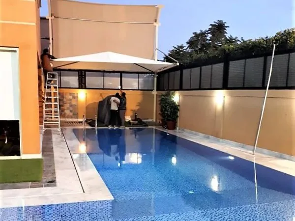 أفضل أنواع مظلات حدائق ومسابح بالجنوب وابهادليل شامل للأسعار