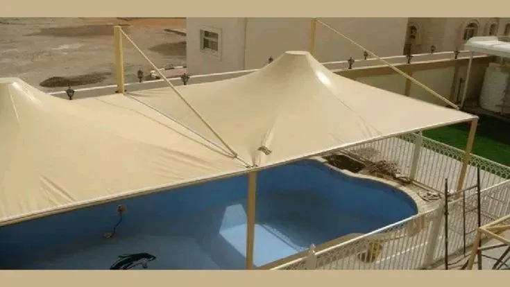 مظلات تغطية مسابح بالجنوب وابها حماية كاملة من الشمس والغبار
