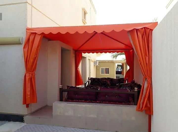 أفضل مظلات حدائق قماش بالجنوب واتصاميم مودرن وأسعار اقتصادية