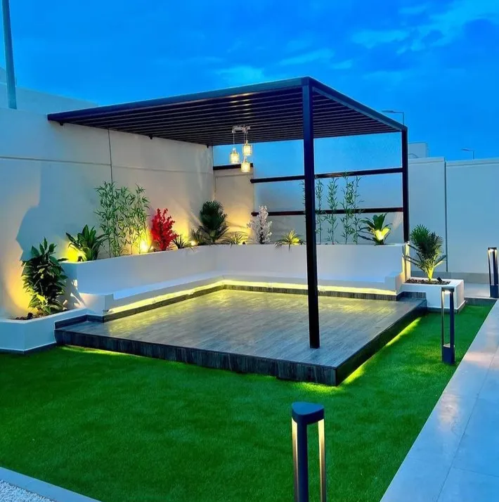 تصميم جلسات خارجيةفي الجنوب ونجران|بأحدث مظلات وسواتر حدائق