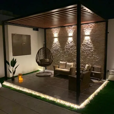 تصميم جلسات خارجيةفي الجنوب ونجران|بأحدث مظلات وسواتر حدائق