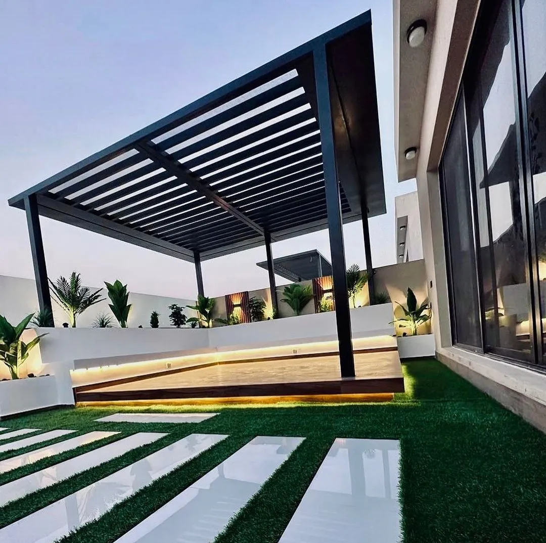 تصميم جلسات خارجيةفي الجنوب ونجران|بأحدث مظلات وسواتر حدائق