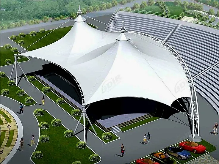 مظلات سيارات وشبكات الشد الإنشائي والمظلات المتحركة بالجنوب