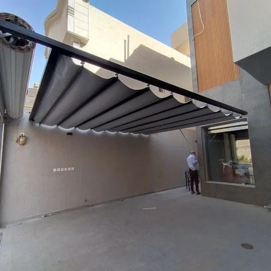 مظلات سيارات وشبكات الشد الإنشائي والمظلات المتحركة بالجنوب