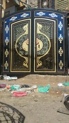 حداد أبواب منازل وفلل في أبها: أبواب حديد مودرن وكلاسيك