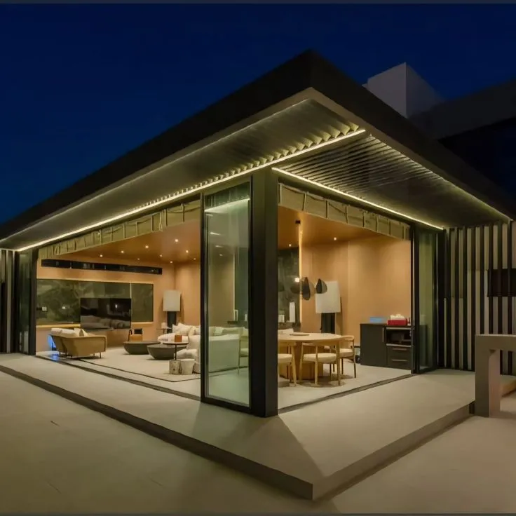 مجالس خارجية زجاجية فاخرة في أبها|تصميم وتركيب مجالس 