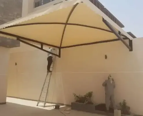 حداد تركيب مظلات أبها|فني تركيب مظلات سيارات ومظلات خارجية