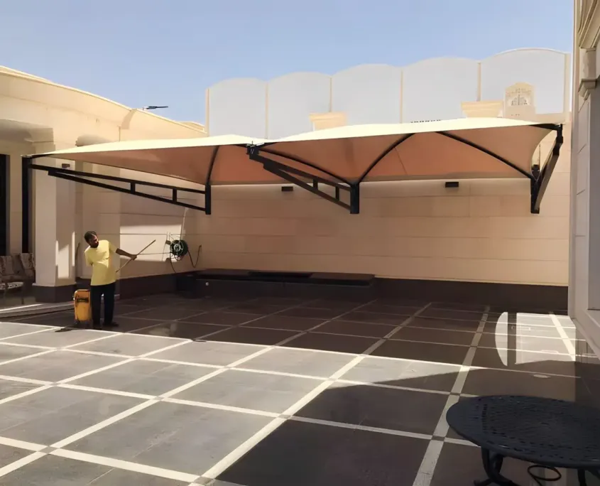 حداد تركيب مظلات أبها|فني تركيب مظلات سيارات ومظلات خارجية