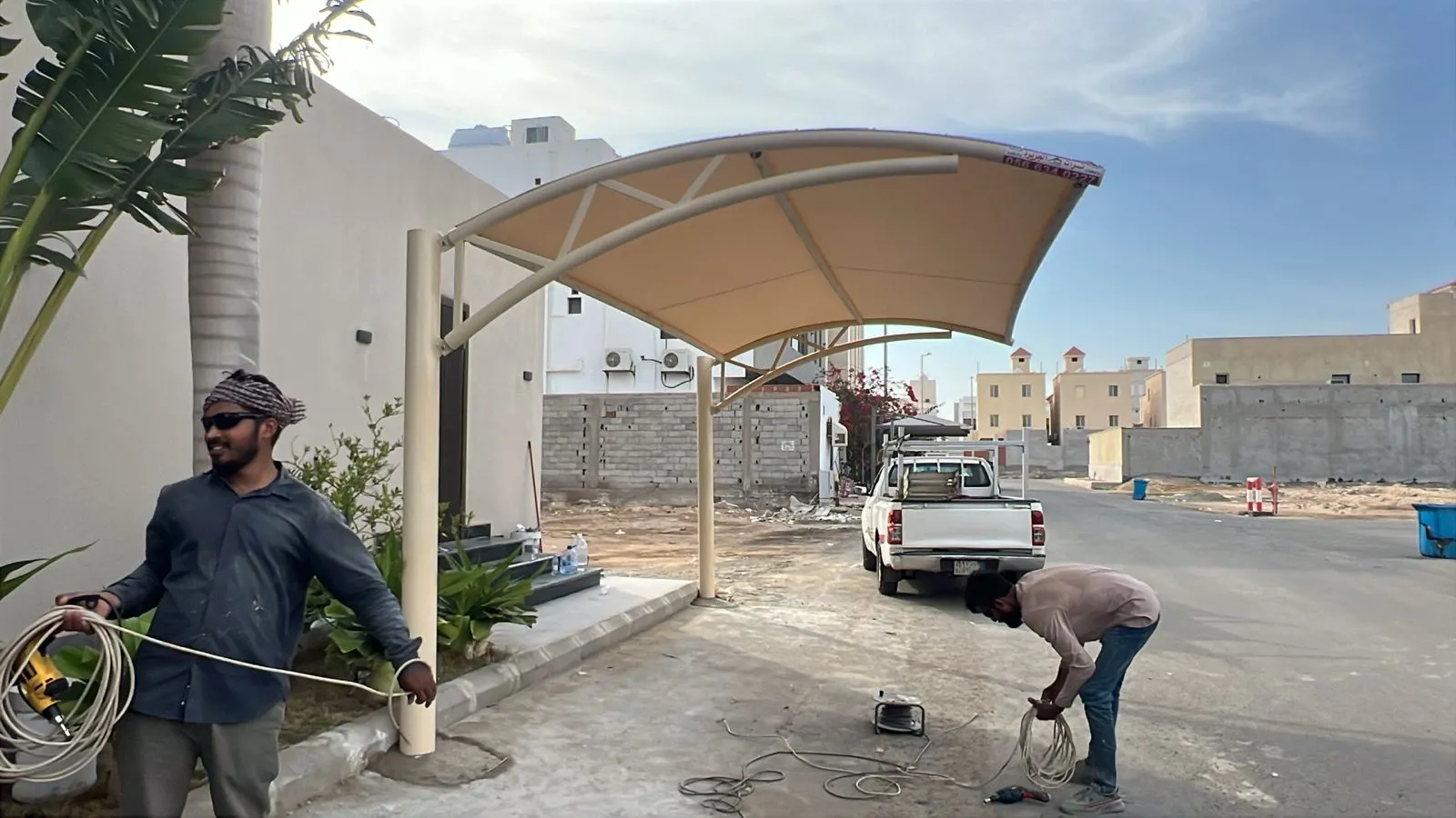 تركيب مظلات سيارات في أبها 