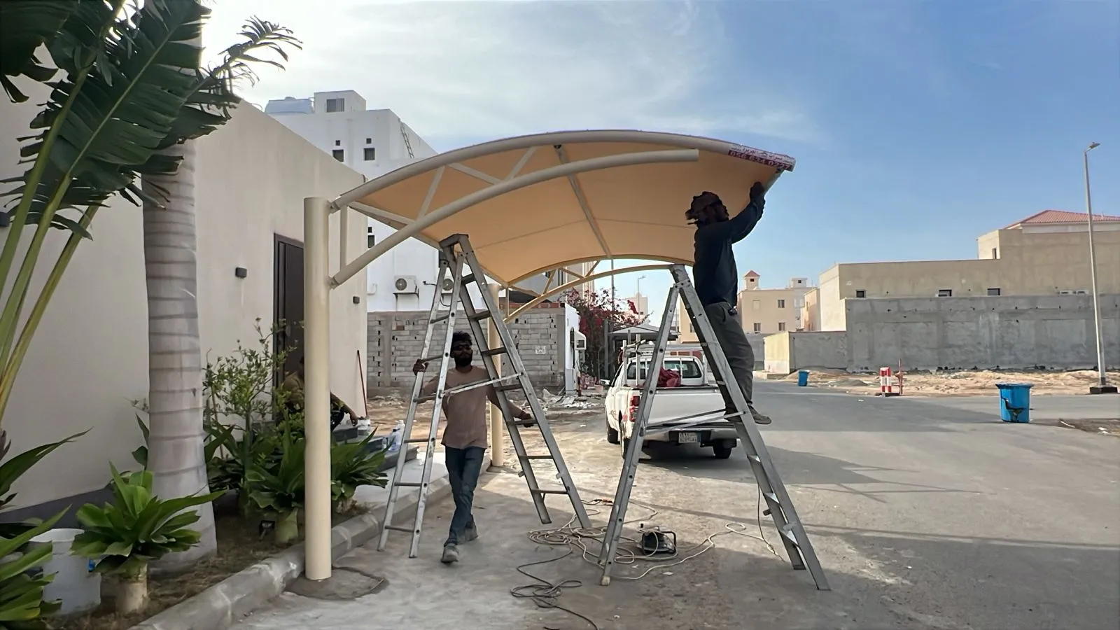 تركيب مظلات سيارات في أبها 