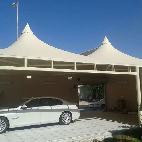 مظلات هرمية أبها | تركيب وتصميم مظلات هرمية للسيارات والفلل