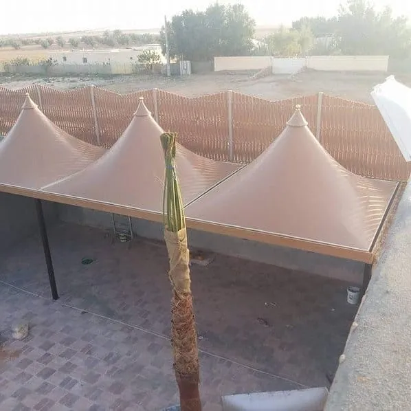 مظلات هرمية أبها | تركيب وتصميم مظلات هرمية للسيارات والفلل